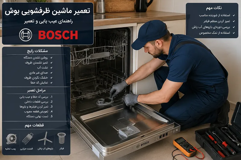 تعمیر ماشین ظرفشویی بوش تهران - تعمیرات BOSCH